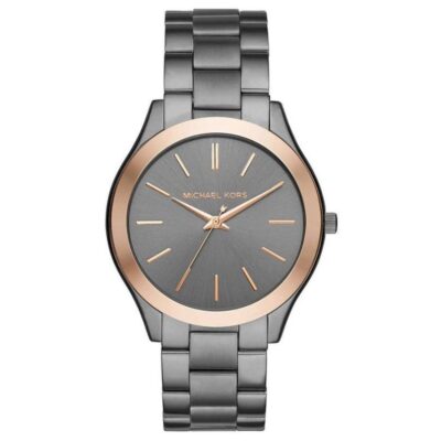 Michael Kors Men's Slim Runway Black Rose Watch - MK8576